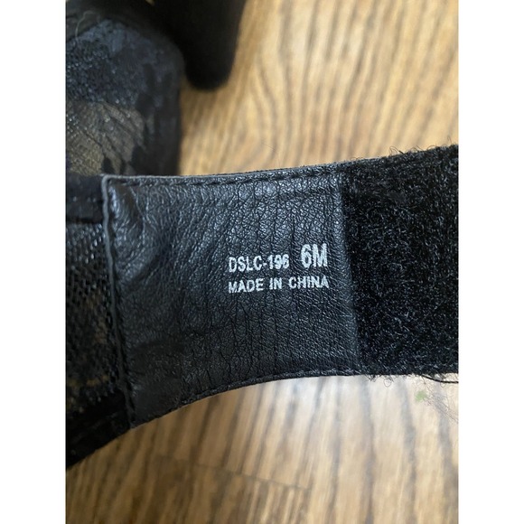 Chinese Laundry‎ Black Slingback Lace Mesh Upper Wedge Sandal SZ: 6 - Picture 7 of 8